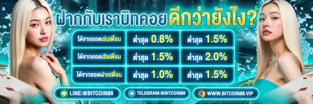 bitcoin88 ฝากกับเราบิทคอยดีกว่ายังไง